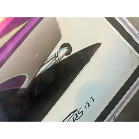 Hot-Rod Concept Art David Teters Framed Automotive Illustration Purple Lowrider - Picture 7 of 8